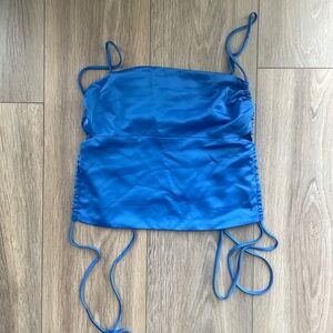 Dynamite Silk Side Tie Top